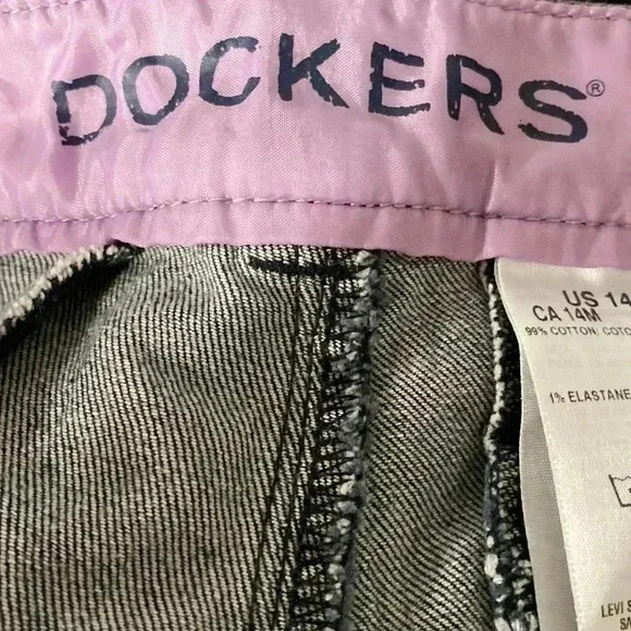 Womans Dockers blue denim Capri jeans - Picture 7 of 9